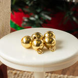 Miniature Gold Christmas Ornaments