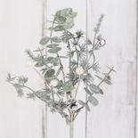 Artificial Frosted Eucalyptus And Pine Spray