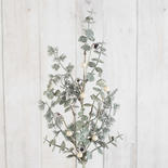 Artificial Frosted Eucalyptus, Pine, White Berry Spray
