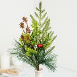 Artificial Mixed Pine and Berry Spray