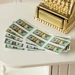 Dollhouse Miniature Sheets Of Money