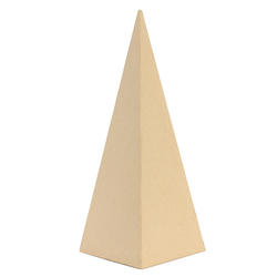 Pyramid Square Shaped Paper Mache Cone
