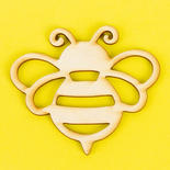 Unfinished Wood Bee Cutout
