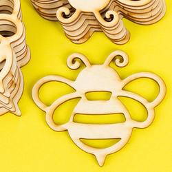 Unfinished Wood Bee Cutouts