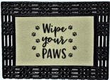 Dollhouse Miniature "Wipe Your Paws" Door Mat