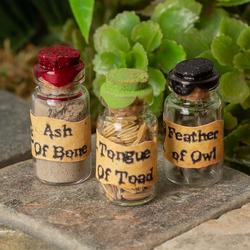 Set of Miniature Halloween Potion Jars