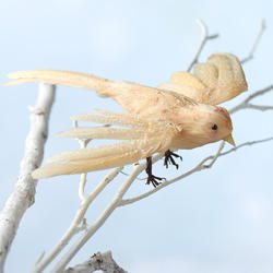 Snowy Flying Artificial Dove Bird