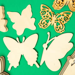 Unfinished Wood Assorted Butterfly Cutouts