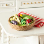 Dollhouse Miniature Vegetables Basket
