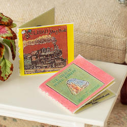 Dollhouse Miniature Railroad & Peter Rabbit Readable Books