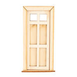 Dollhouse Miniature Unfinished Wood Door