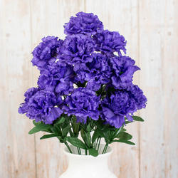 Purple Artificial Carnation Bush