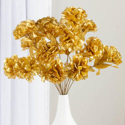 Metallic Gold Carnation Bush