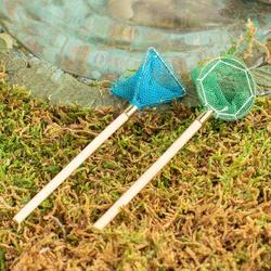 Dollhouse Miniature Fish or Butterfly Nets - 2Pcs.