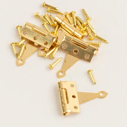 Dollhouse Miniature Brass T-Hinge Set
