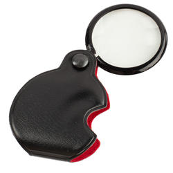 Pocket Folding Maginifier with Glass Lens