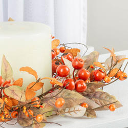 Artificial Fall Berry Candle Ring