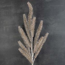 Champagne Artificial Glittered Foxtail Fern Spray