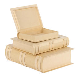 Paper Mache Book Box Set