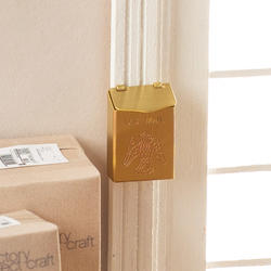 Dollhouse Miniature Brass Mailbox