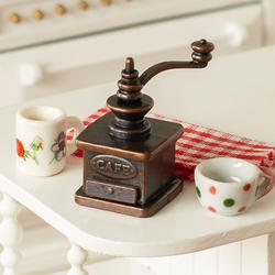 Miniature Old Fashioned Counter Top Coffee Bean Grinder