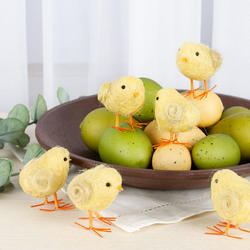 Easter Baby Chicks and Speckled Eggs