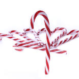 Red and White Polyresin Candy Canes