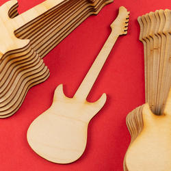 Unfinished Wood Guitar Cutouts