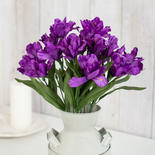 Purple Artificial Dutch Iris Bush