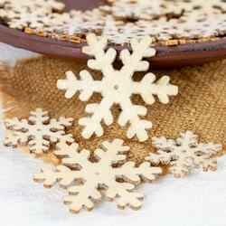 Assorted Wood Snowflake Cutouts