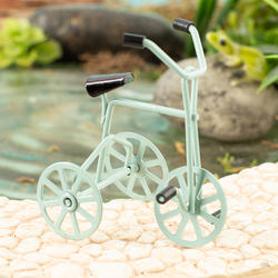 Dollhouse Miniature Turquoise Tricycle