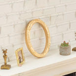 Dollhouse Miniature Gold Oval Frame