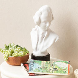 Dollhouse Miniature White Chopin Bust