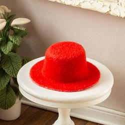 Dollhouse Miniature Red Hat