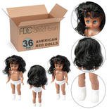 Bulk Case of 36 African American Bed Doll