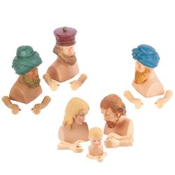 Vinyl Nativity with Wisemen Doll Hands and Head Set Kit