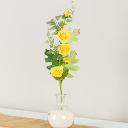 Artificial Yellow Rose Pick