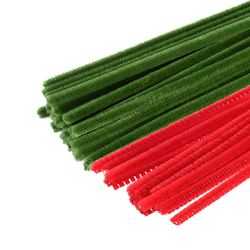 Extra Long Red and Green Pipe Cleaners