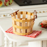 Dollhouse Miniature Bushel Basket