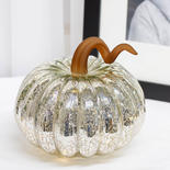 Mercury Glass Pumpkin Lantern