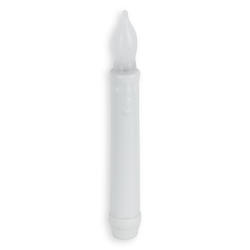 White Taper Candle with Timer