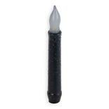 Primitive Black LED Battery-Operated Taper Candle