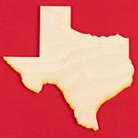 Unfinished Wood State of Texas