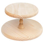 Unfinished Wood Circle DIY Tiered Tray Kit