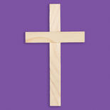 Unfinished Wood Wall Cross