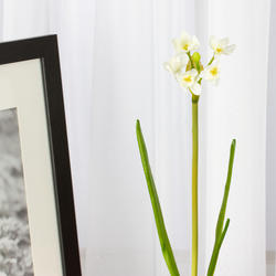 Real Look White Narcissus Stem