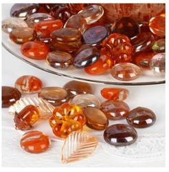 Assorted Autumn Glass and Acrylic Table Scatters