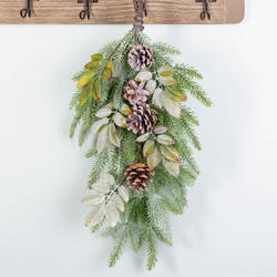 Artificial Frosted Pine Teardrop