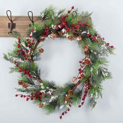 Artificial Snow Berry Christmas Wreath
