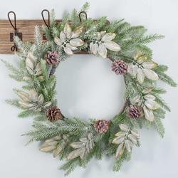 Artificial Frosted Pine Wreath